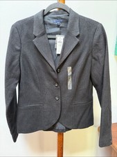 GAP Women's Charcoal Herringbone Blazer 6 New