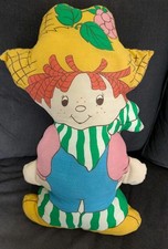 Vintage 1980s Huckleberry Pie Soft Cut Sew Pillow Doll 17" Strawberry Shortcake