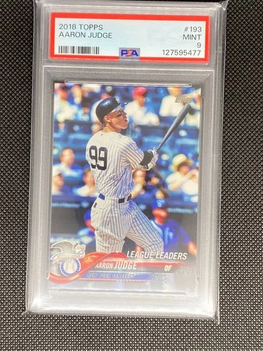 2018 TOPPS #193 AARON JUDGE PSA 9 New York Yankees Mint
