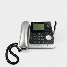 AT T TL86109 2 Line DECT 6.0 Bluetooth Corded Phone No Power Cord Untested