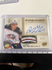Luca Del Bel Belluz 24-25 Premier RC Auto Patch  23/25 Columbus, 4 Color RPA!!