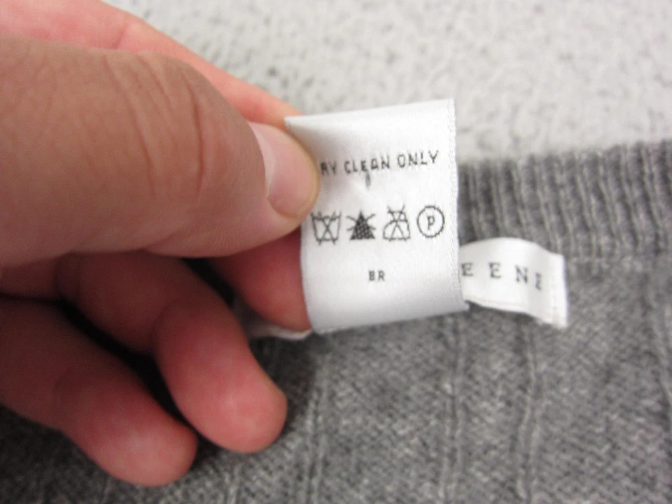 Geoffrey Beene свитер мужской большой серый 100% кашемир v-образным вырезом повседневный пуловер - Изображение 4 из 4