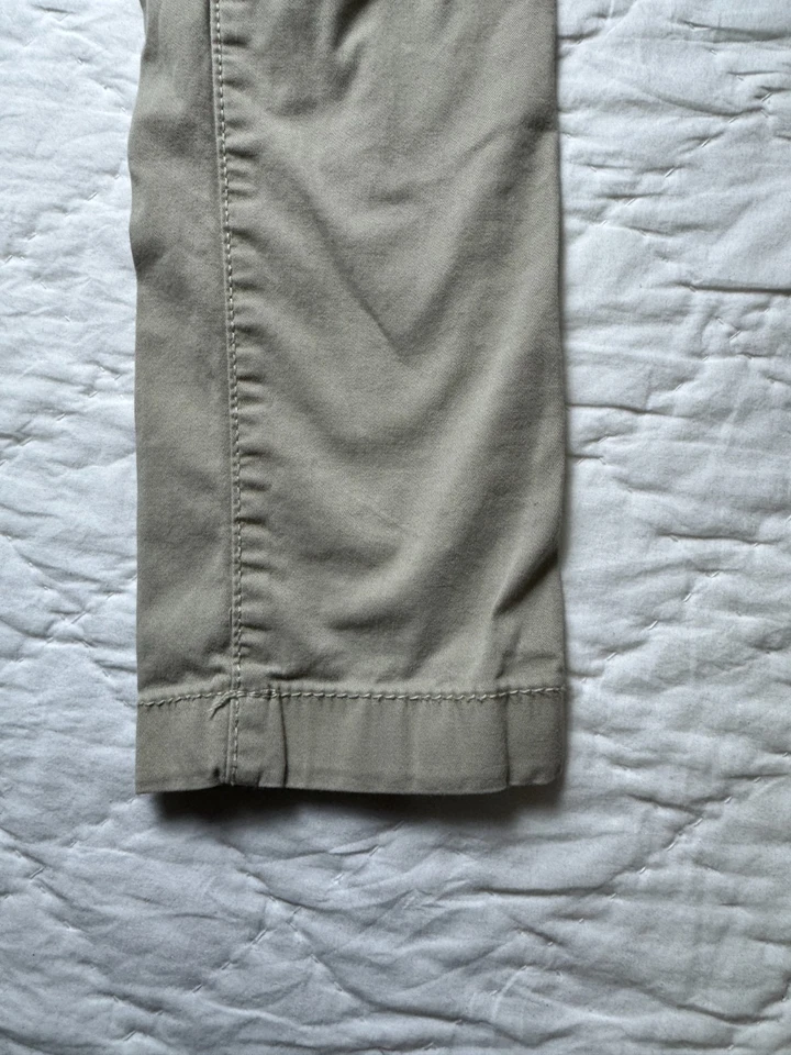 Pantalones chinos OshKosh B'gosh niños pierna recta caqui frente plano cintura talla 8 Foto 4 de 4