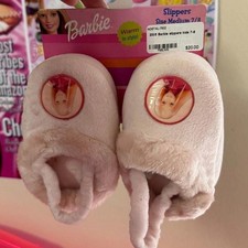 2005 BARBIE SLIPPERS KIDS 7-8 