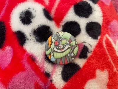 Helluva Boss Fanmade 1-Inch Fizzarolli Button Used Condition