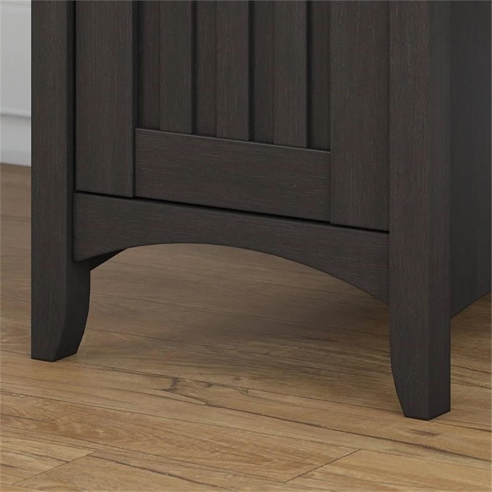Salinas L Shaped Desk with Storage in Vintage Black - Engineered Wood - Image 4 of 4