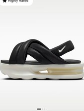 Nike Air Max Isla Chunky Platform Sandals - Black/Sail (Size 9)