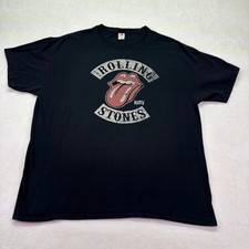Vintage The Rolling Stones T Shirt 1978 Replica Jumbo Logo Band T Shirt Size XL