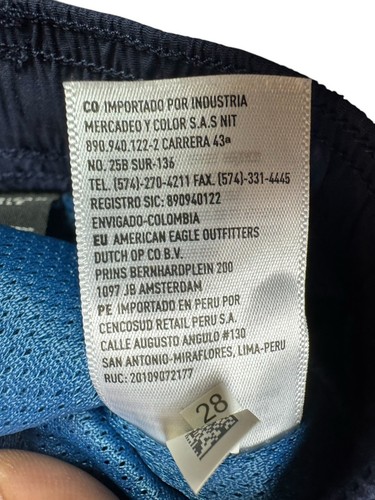 Joggers de colección American Eagle para hombre talla S ligeros bloques de colores forrados con malla - Imagen 17 de 17