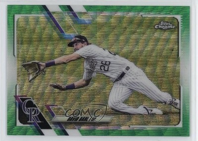 2021 Topps Chrome Green Wave Refractor 26/99 David Dahl #179 05ja
