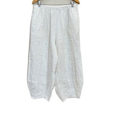 Bryn Walker Light Linen White Oliver Pant Wide Leg Women  s Sz XL