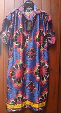 Biba Vibrant Summer Statement Dress  10 Great Price NEW - NO BELT Vintage Vibes