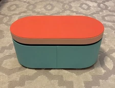 Dyson Airwrap Presentation Storage Case Box Light Blue/Orange