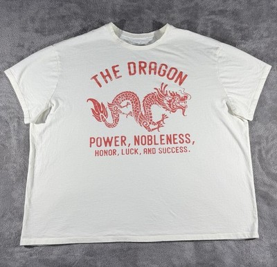 Grayson Threads Hello Gorgeous Mens Cream Red Lunar New Year Oversized T, 2XL