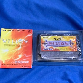 NES Capcom Famicom Software Willow Cap-Wi Fc JPN Vintage Limited Edition Rare Vi