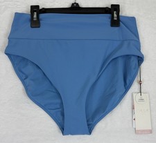 Traje de baño Calia pantalones medianos azul tiro alto traje de baño tankini bikini mujer NUEVO
