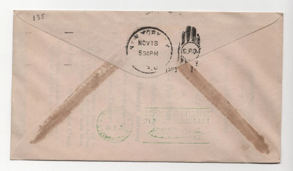 US 1930 ZEPPELIN FLIGHT DISPATCHED FROM CENTURY OF PROGRESS EXPOSITION CHICAGO - Image 2 of 2