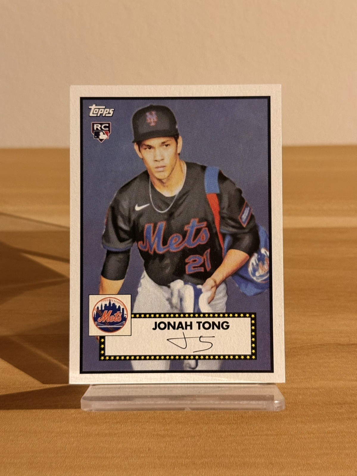 2026 Topps Series 1 Jonah Tong SSP 1952 Variation RC #4 New York Mets