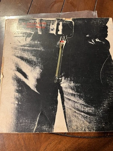 The Rolling Stones – Sticky Fingers 1971 LP Vinyl  ZIPPER Works COC 59100 Warhol