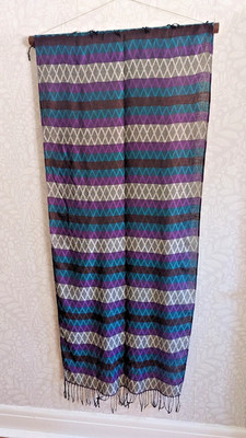 Großer handgefertigter Wandbehang im Vintage STIL RUSTIKAL CHIC 70 CM X 185 CM TROPFEN CA.