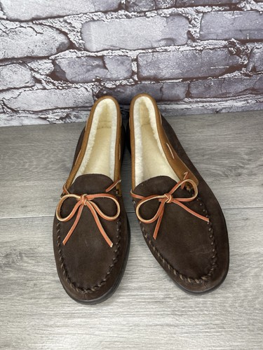 Cabela's Brown Suede Leather Slippers Moccasins Slip On Mens Size 10M US/43EU - Picture 2 of 16