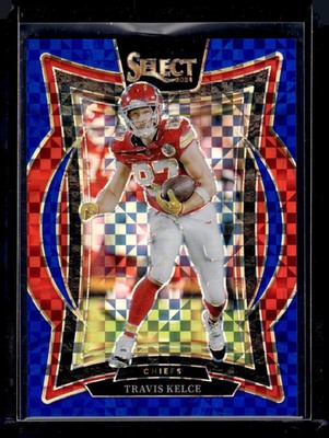 HL-P02 2024 Panini Select Football Travis Kelce #97 Blue Checker /249 Chiefs