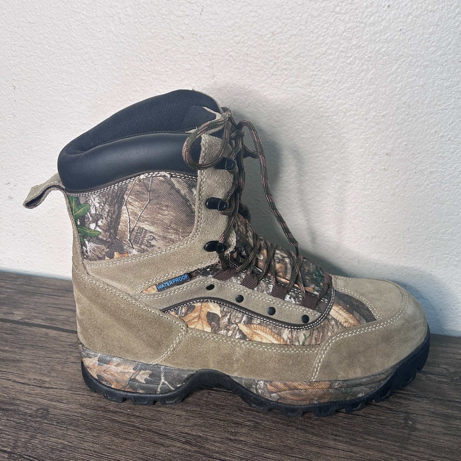 S 3m Thinsulate Brown Camo Hunting Leather 4696
