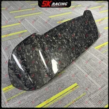 Carbon Fiber/Gloss Black Roof Spoiler Tail Lip Wing For Alfa Romeo Stelvio 17-21