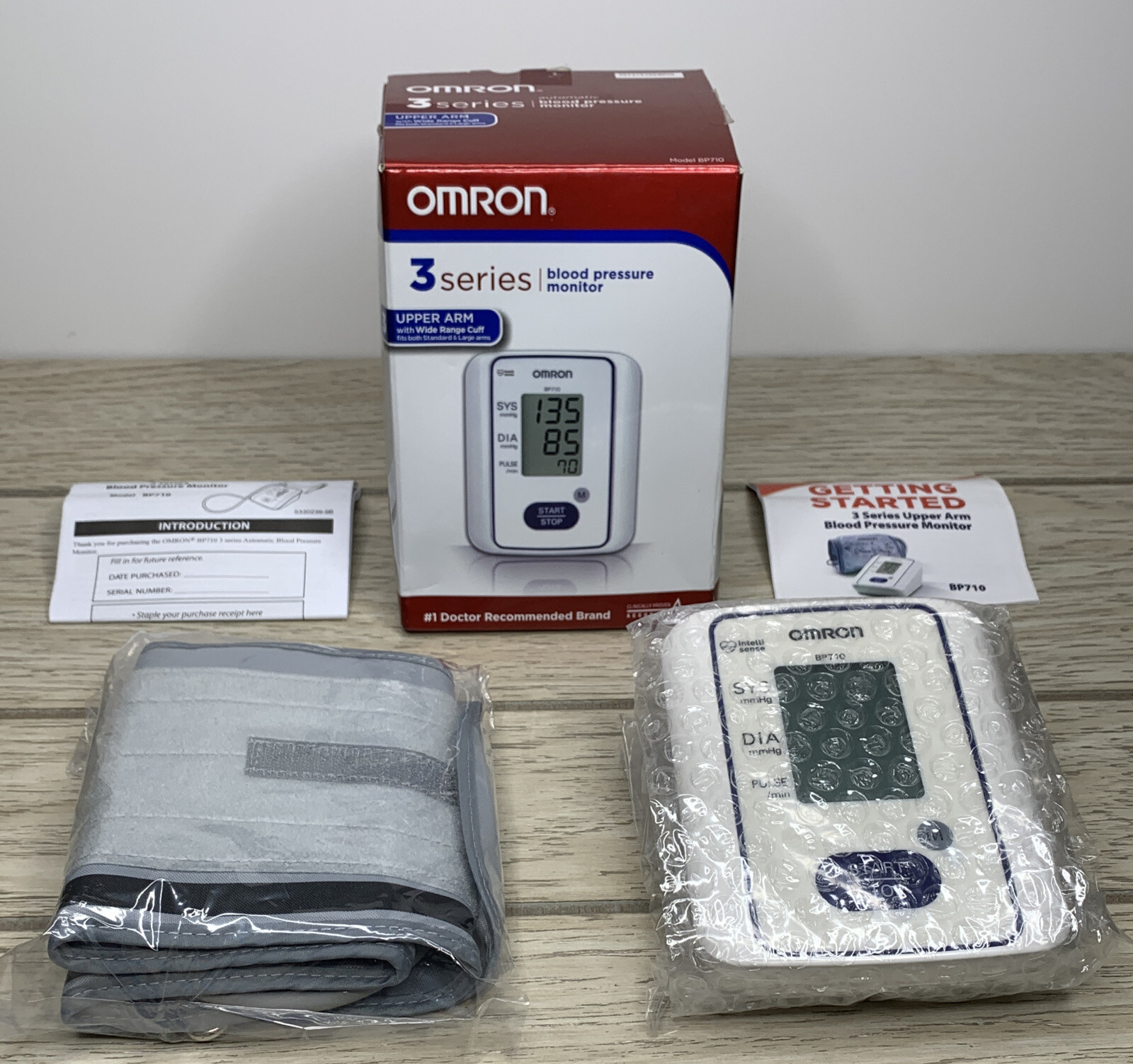  OMRON Silver Blood Pressure Monitor, Upper Arm Cuff