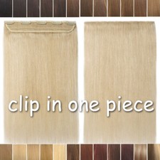 Dick Ein Tressen Weft Clip In Remy Echthaar One Piece Human Hair Extensions Lang
