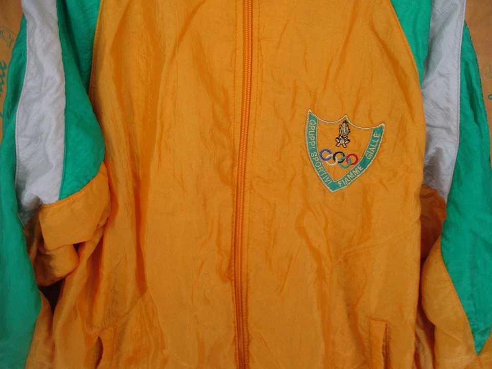 Chaqueta De Colección Gruppi Sportivi Fiamme Gialle Para Hombre Extra Grande Amarilla Juegos Olímpicos Foto 3 de 4