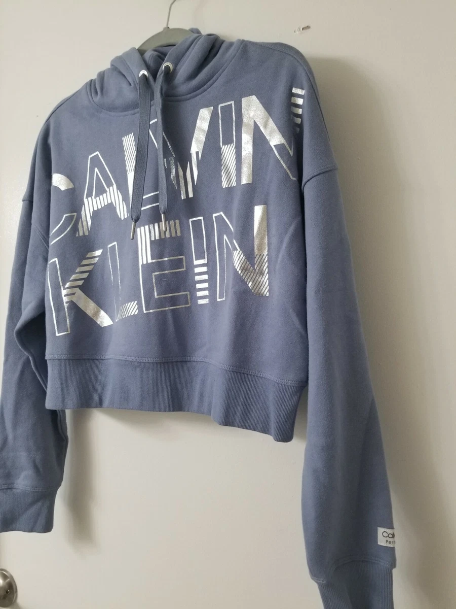 Calvin klein crop store top hoodie