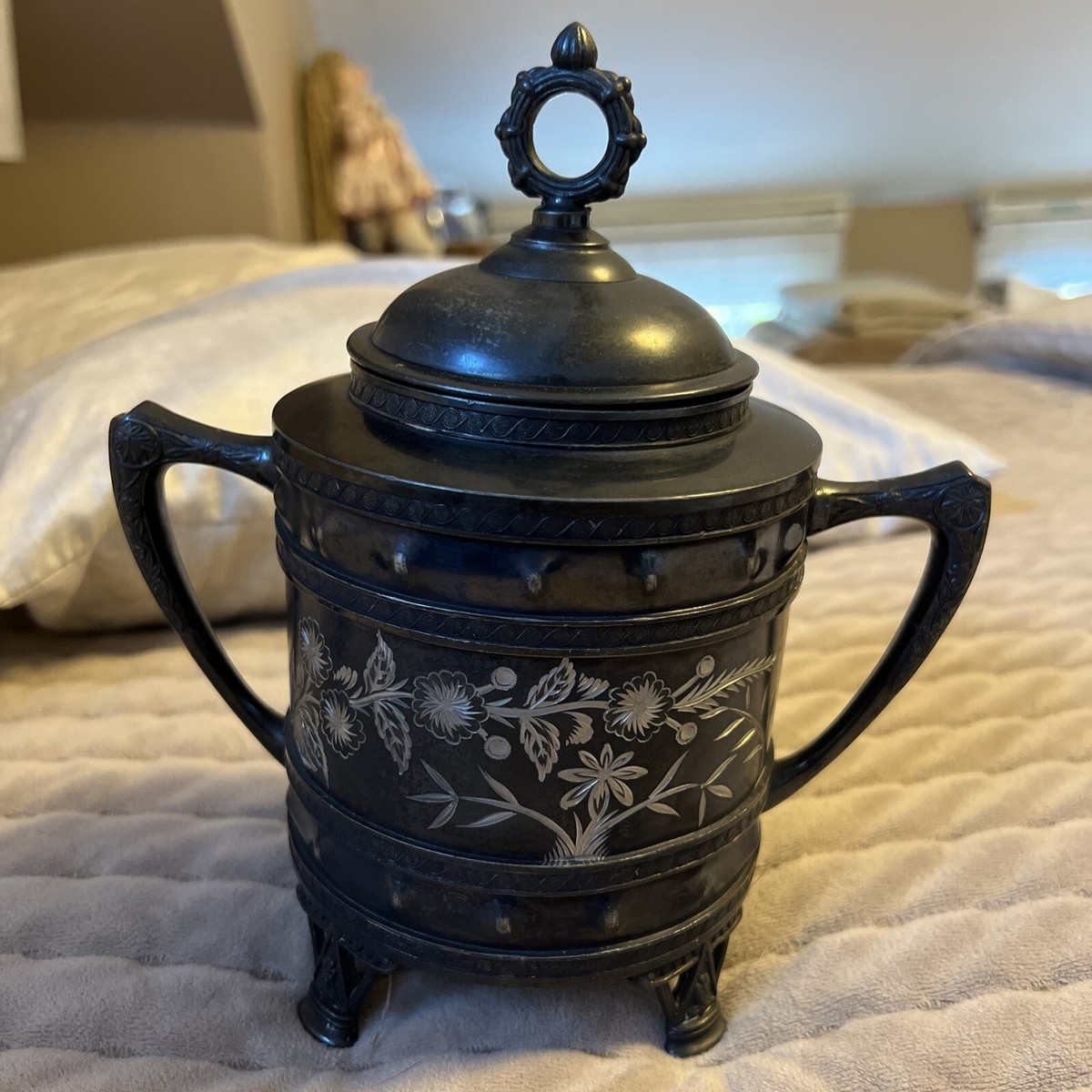 Blue Silver plate on copper 杯 2個 Blue Silver plate on copper 杯