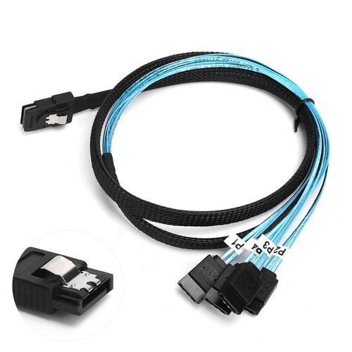 Mini Sas 36Pin Male Sff‑8087 To 4 7Pin Female Cable Mini Sas Host Inter MPF - Picture 8 of 22