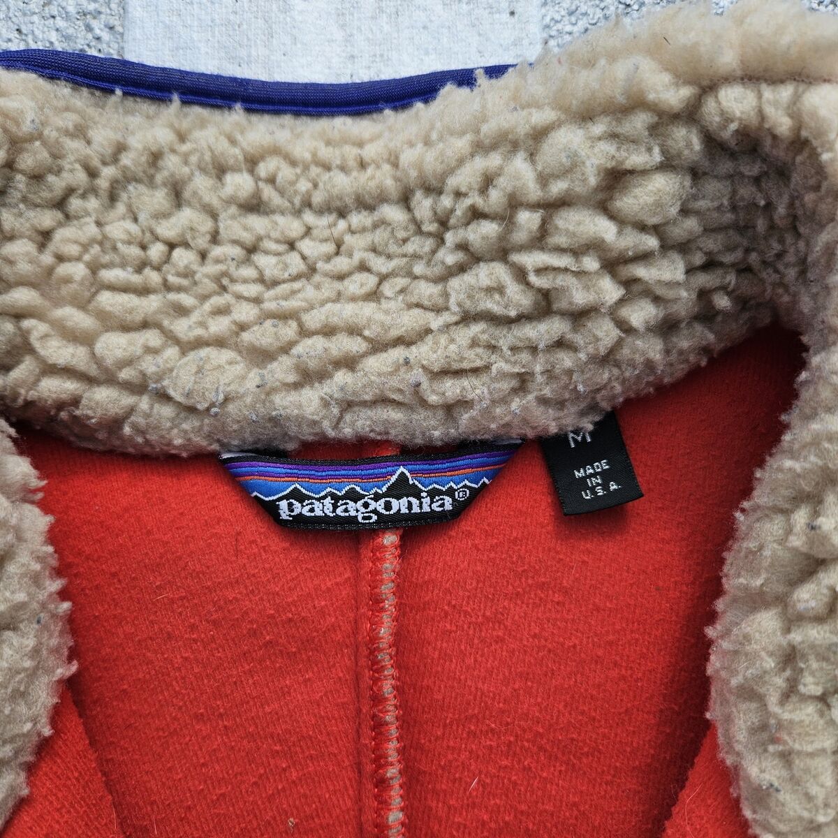 Vintage 1980s Patagonia Retro X Deep Pile Oatmeal Size Vintage 1980s Patagonia Retro X Deep Pile Oatmeal Size
