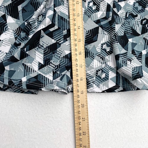 LuLaRoe Kids Azure A-Line Skirt 12 (12-14) NWT Multicolor Gray Geometric - Picture 8 of 10