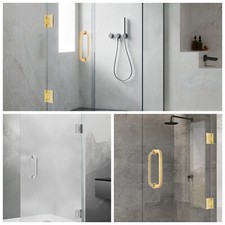 Shower Door Hardware Accessories, Hinges, Handles, Glass Clamps,L-shaped Corner