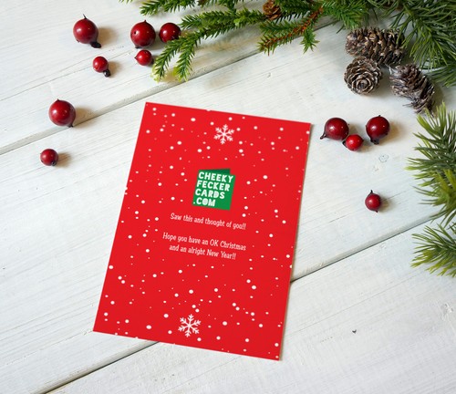 Otra tarjeta de Navidad barata - tarjetas de Navidad groseras divertidas ofensivas extravagantes - Imagen 3 de 6