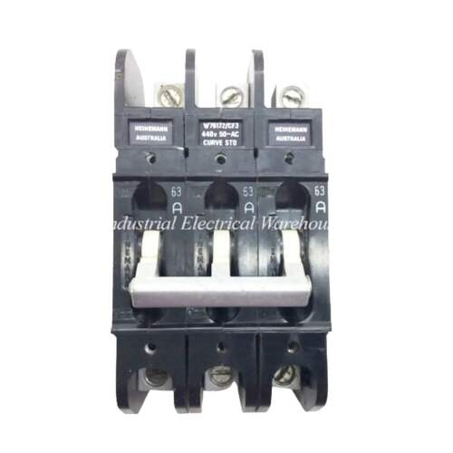 Heinelec Circuit Breaker Curve 2 (STD) 3 Pole 415V 50A SFM3-G3-50-2 - Picture 7 of 7
