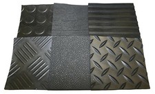 RUBBER MATTING ANTI SLIP VARIOUS STYLES, SHEET SIZES & THICKNESSES AVAILABLE