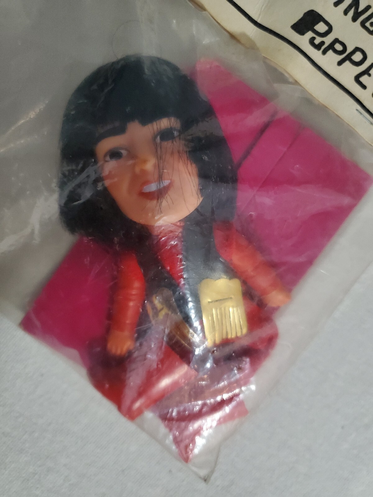 Monkees DAVY JONES Doll Remco 1970 VERY RARE= Mint On Card 60s Finger Puppet 