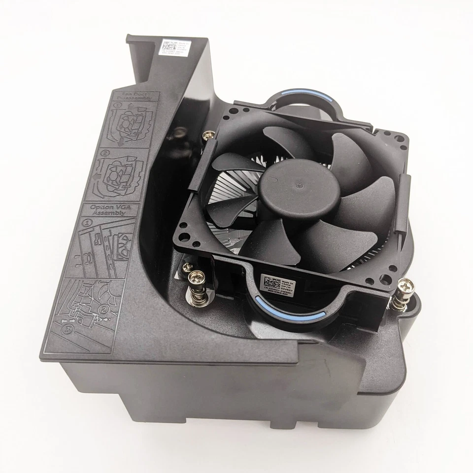 3VRGY Dell OptiPlex 3060 5060 7060 3430 CPU Cooling Fan w/ Heatsink Shroud 1V9RD - Image 3 of 4