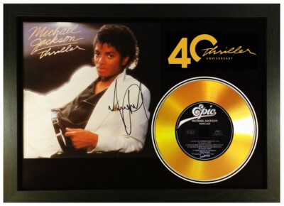 (未開封) マイケル・ジャクソン「THRILLER」(GOLD CD) MICHAEL JACKSON 'THRILLER' SIGNED PHOTO GOLD DISC COLLECTABLE