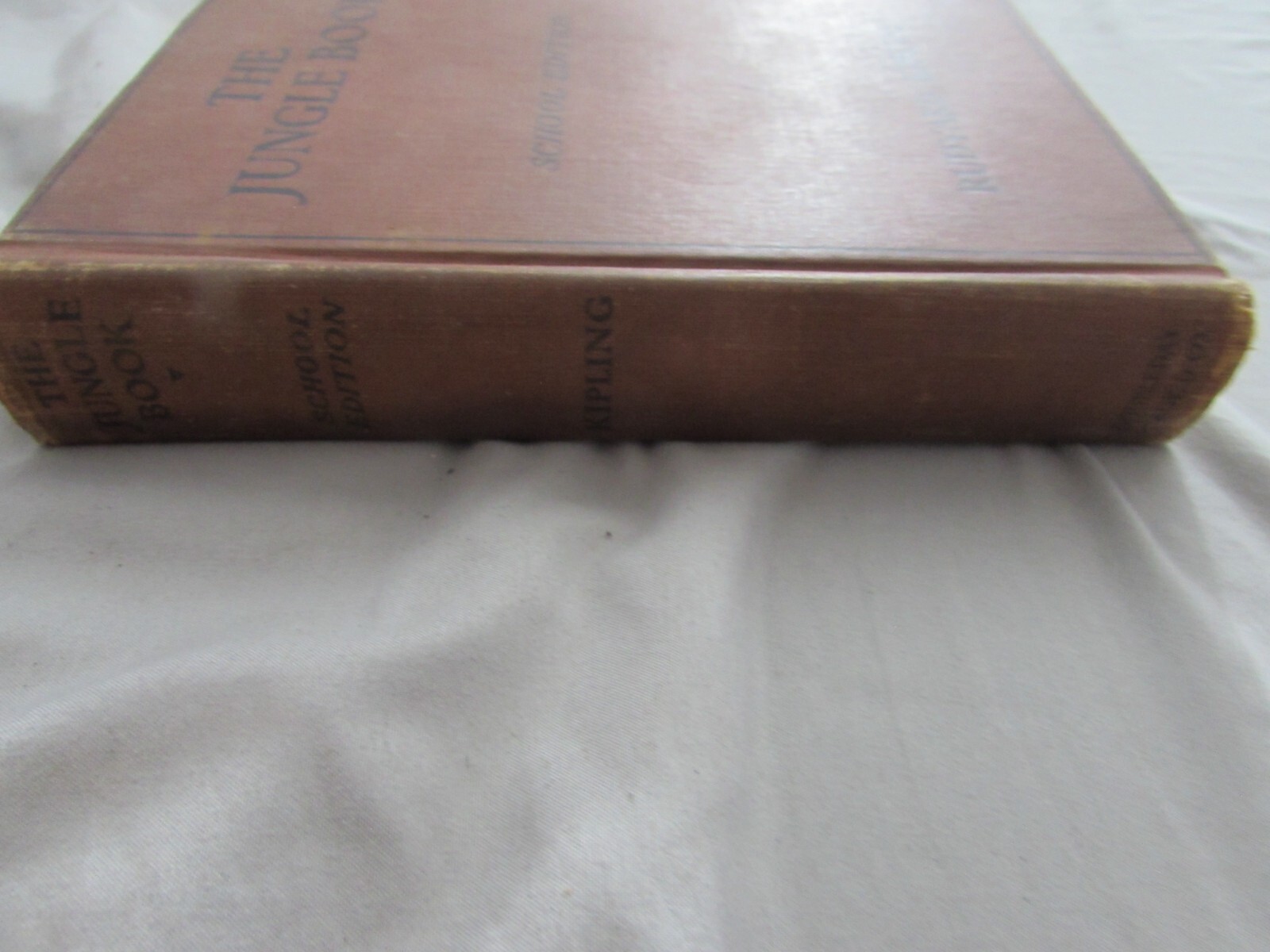 The Jungle Book Rudyard Kipling School Edition Book Vintage Rare Antique Classic