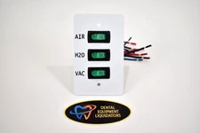 Dental Compressor & Vacuum Remote Control Panel by DEL 3 Switch NEW PART