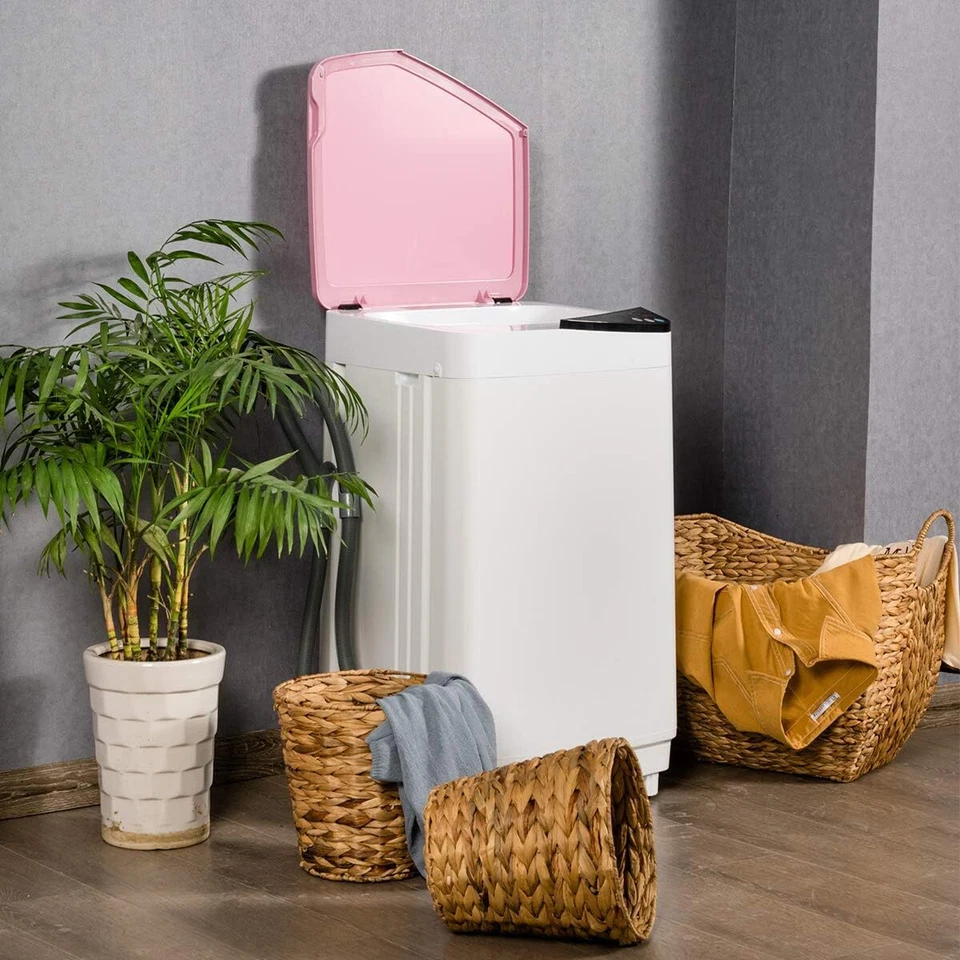 Lavadora portátil Giantex completamente automática lavadora y secadora giratoria 7,7 libras Foto 4 de 4