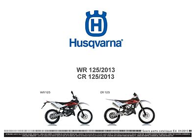 #ad Husqvarna Parts Manual Book 2013 WR 125 amp; 2013 CR 125 $19.50