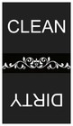 Dishwasher Magnet - Clean/Dirty (black)