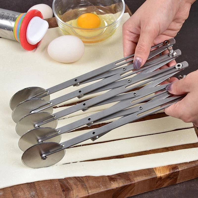 3/5/7 Wheel Pastry Cutter Stainless Steel Pizza Slicer Multi-Round Dough Roller
Opens in a new windo