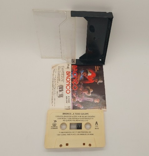 Bronco A Todo Galope Cassette Tape 1989 Norteno Cumbia Tex-Mex Baladas Original